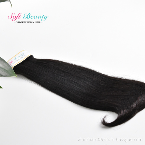 Hot Sale Mink Brazilian Straight Bundles Vendor Extension 100% Double Drawn Cuticle Aligned Virgin Human Hair
